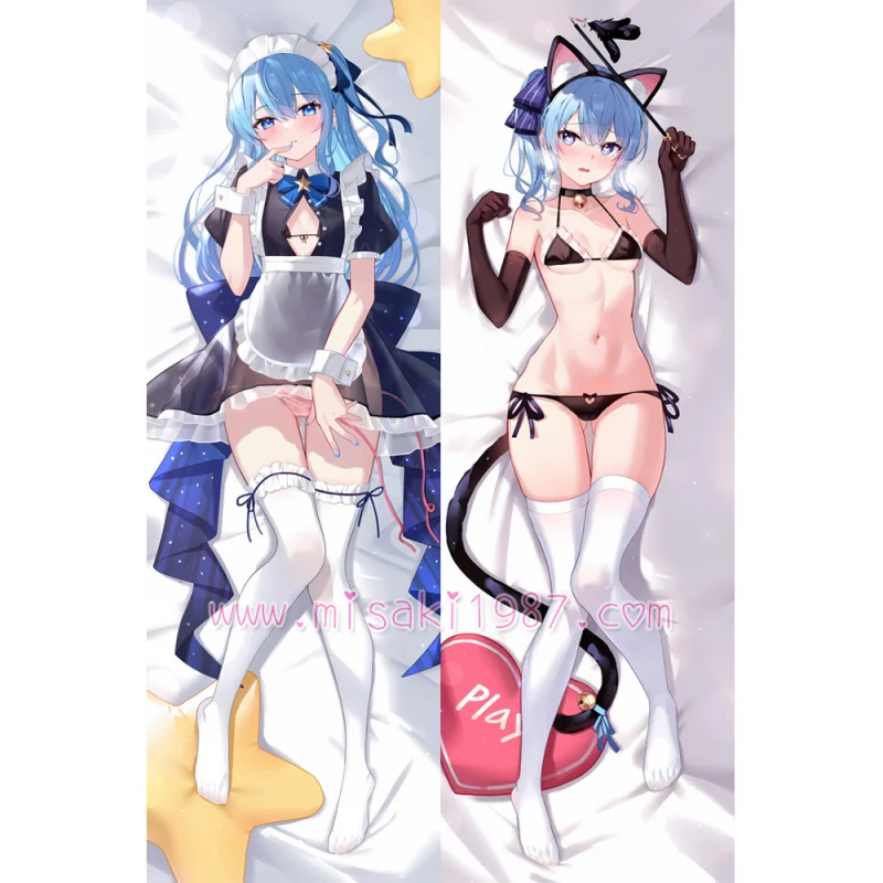 Virtual YouTuber Dakimakura Hoshimachi Suisei Body Pillow Case 05 - Click Image to Close