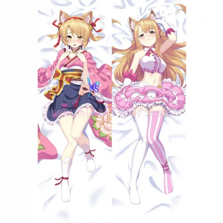 Virtual YouTuber Dakimakura Nekomasu Body Pillow Case