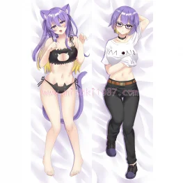 Virtual YouTuber Dakimakura Nekomata Okayu Body Pillow Case 04