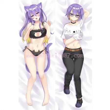 Virtual YouTuber Dakimakura Nekomata Okayu Body Pillow Case 04