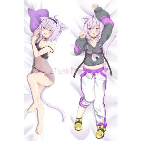 Virtual YouTuber Dakimakura Nekomata Okayu Body Pillow Case