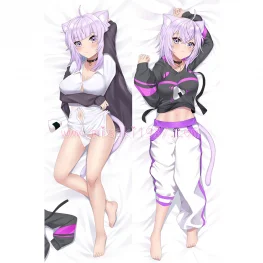Virtual YouTuber Dakimakura Nekomata Okayu Body Pillow Case 02