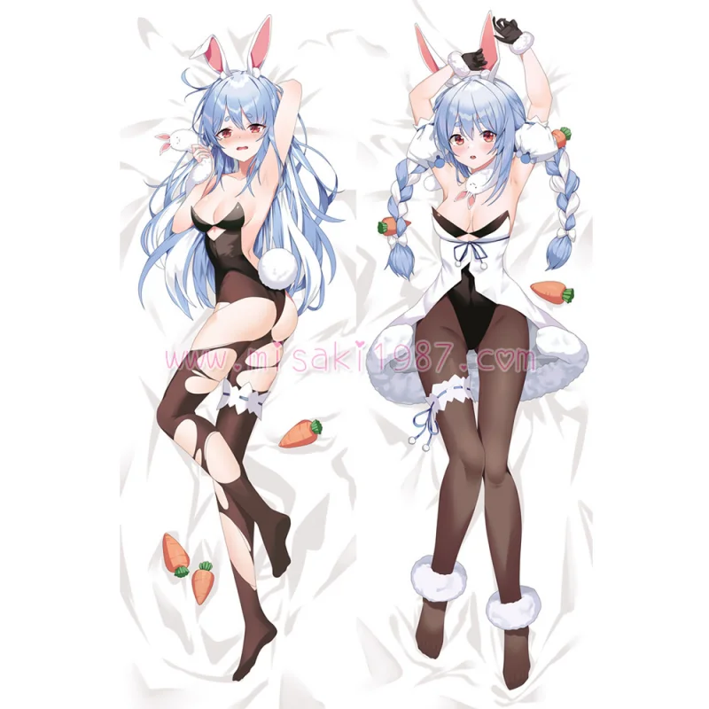 Virtual YouTuber Dakimakura Usada Pekora Body Pillow Case 08 - Click Image to Close
