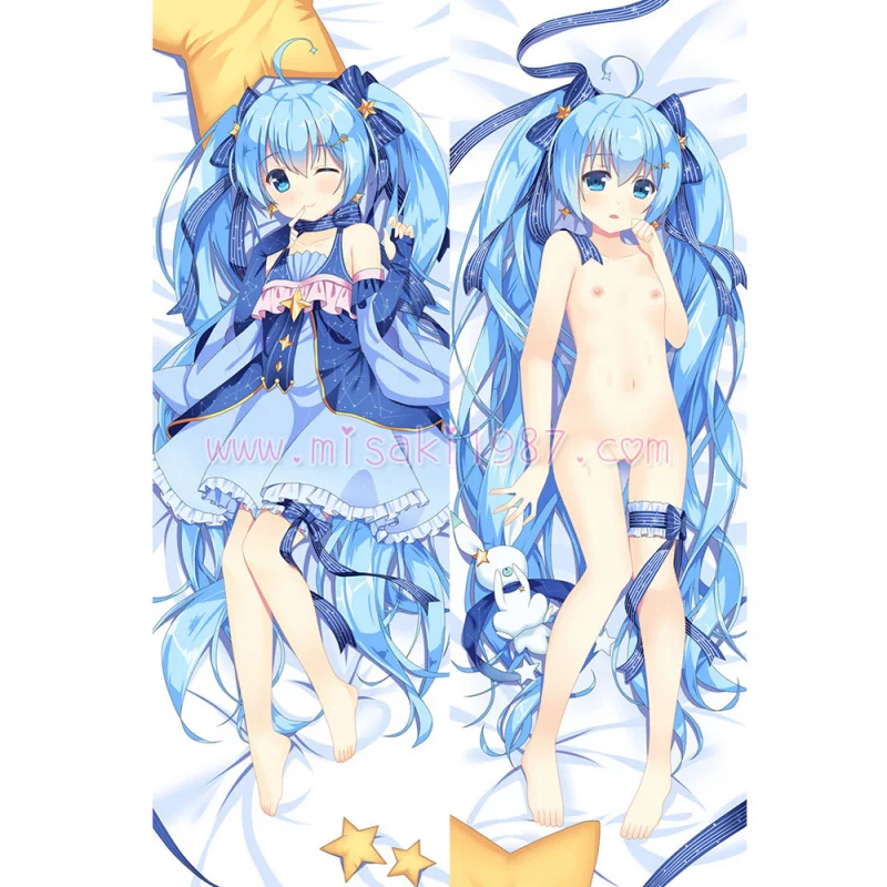 Vocaloid Dakimakura Snow Miku Body Pillow Case 05 - Click Image to Close