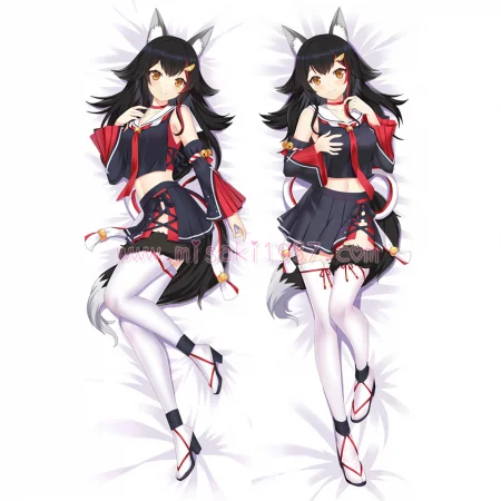 Virtual YouTuber Dakimakura Ookami Mio Body Pillow Case