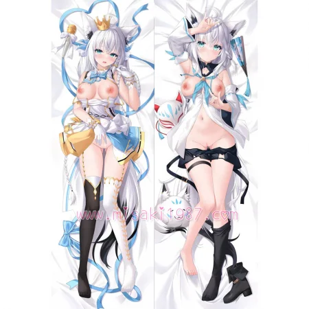 Virtual YouTuber Dakimakura Shirakami Fubuki Body Pillow Case 11