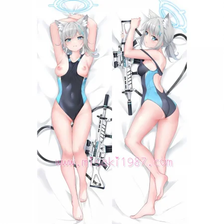 Blue Archive Dakimakura Sunaookami Shiroko Body Pillow Case 18