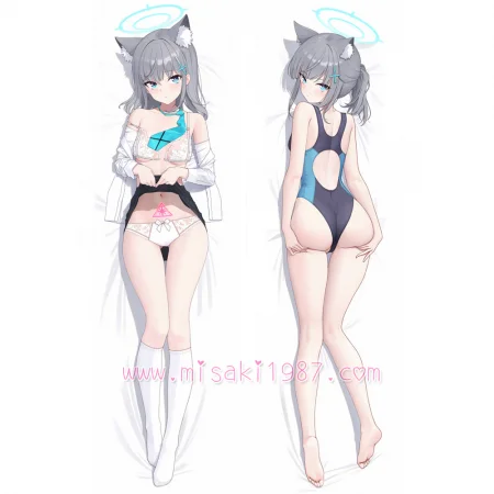 Blue Archive Dakimakura Sunaookami Shiroko Body Pillow Case 24