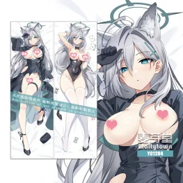 Blue Archive Dakimakura Sunaookami Shiroko Body Pillow Case 14