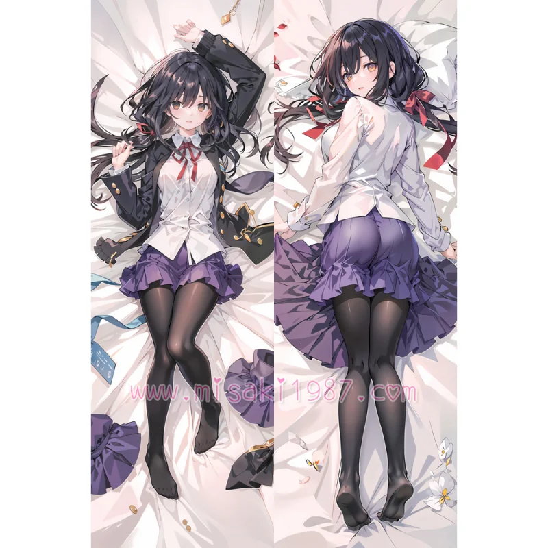 Date a Live Dakimakura Kurumi Tokisaki Body Pillow Case 111 - Click Image to Close
