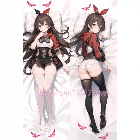 Genshin Impact Dakimakura Amber Body Pillow Case 04
