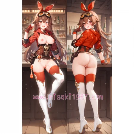Genshin Impact Dakimakura Amber Body Pillow Case 09