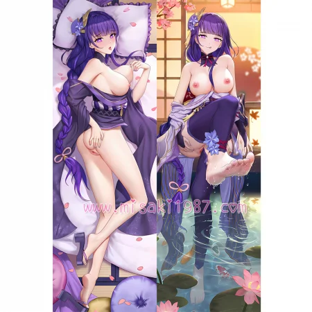 Genshin Impact Dakimakura Baal Raiden Shogun Body Pillow Case 41