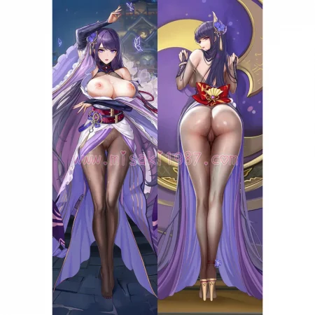 Genshin Impact Dakimakura Baal Raiden Shogun Body Pillow Case 62