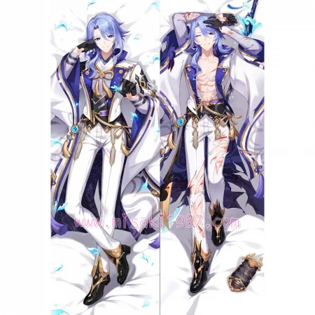 Genshin Impact Dakimakura Kamisato Ayato Body Pillow Case 05
