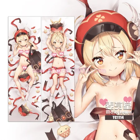 Genshin Impact Dakimakura Klee Body Pillow Case 17