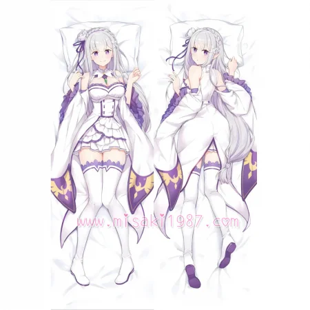 Re:Zero Dakimakura Emilia Body Pillow Case 29