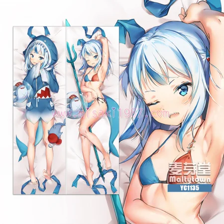 Virtual YouTuber Dakimakura Gawr Gura Body Pillow Case 08