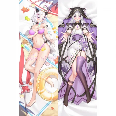 Virtual YouTuber Dakimakura Hourei Tenten Body Pillow Case