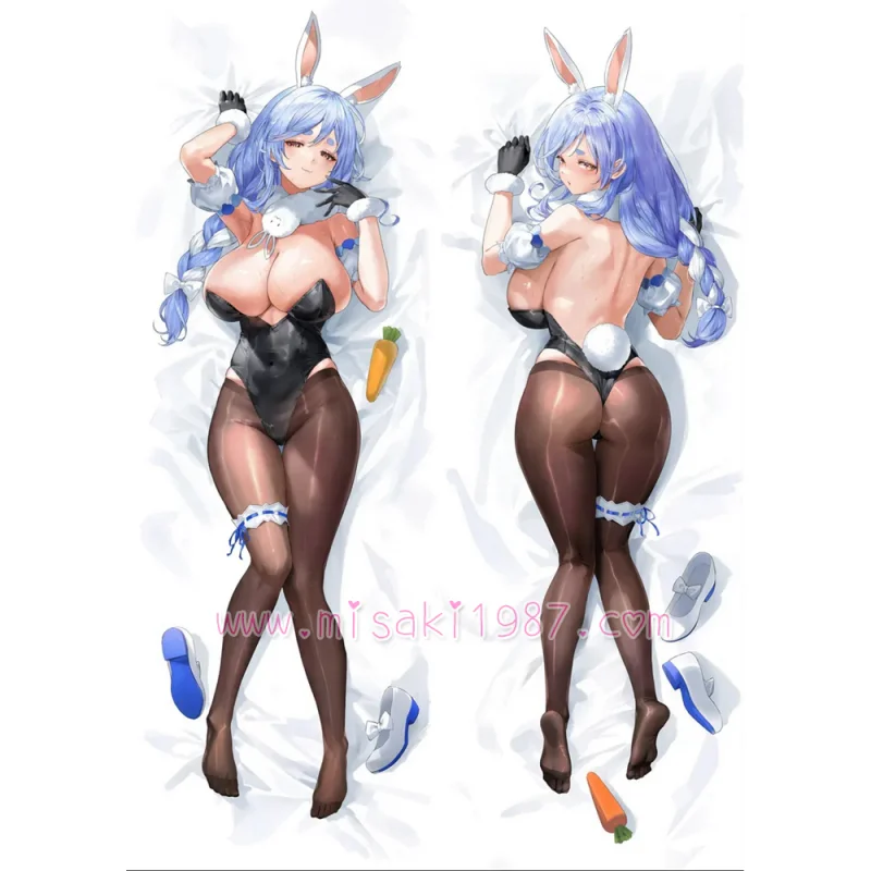 Virtual YouTuber Dakimakura Usada Pekora Body Pillow Case 12 - Click Image to Close