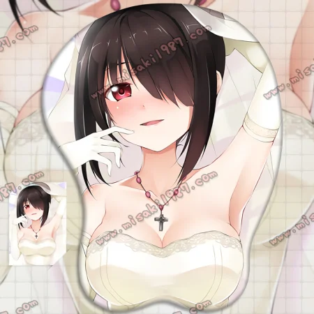 2way Date A Live Kurumi Tokisaki Anime 3D Mouse Pad Mat Wrist Rest
