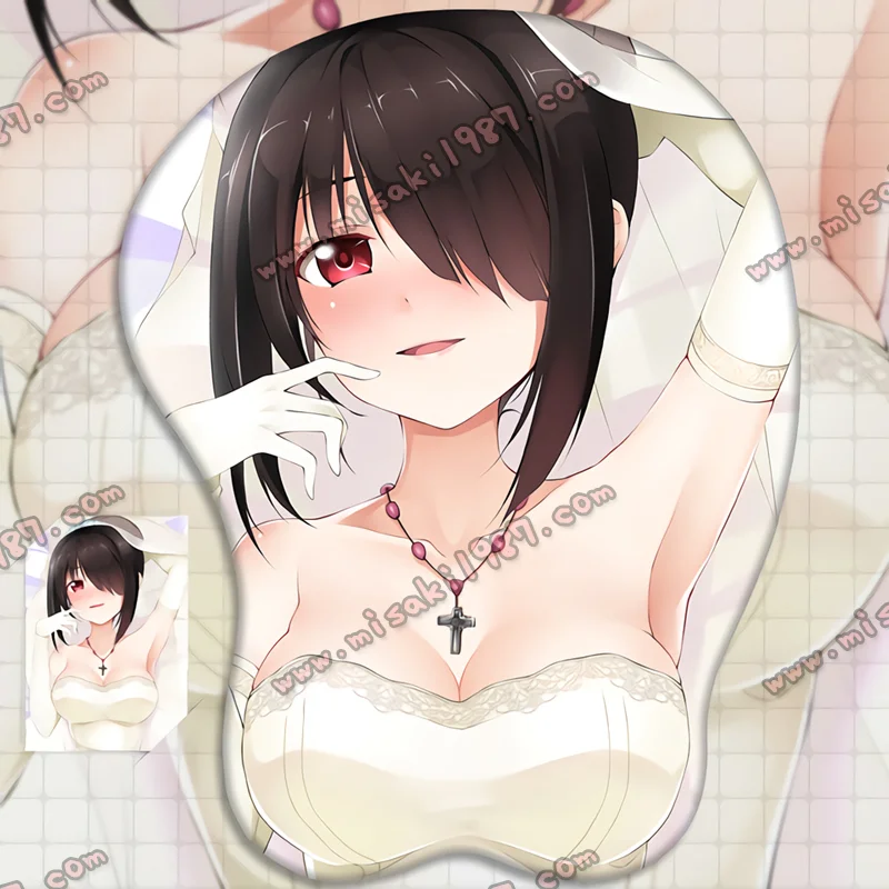 2way Date A Live Kurumi Tokisaki Anime 3D Mouse Pad Mat Wrist Rest - Click Image to Close