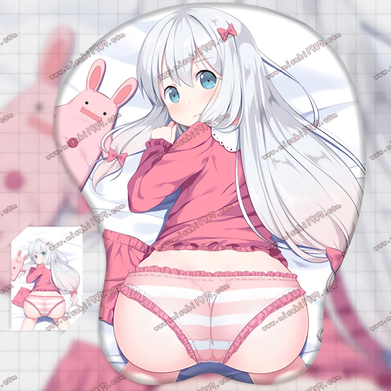 2way Eromanga Sensei Izumi Sagiri Anime 3D Mouse Pad Mat Wrist Rest - Click Image to Close