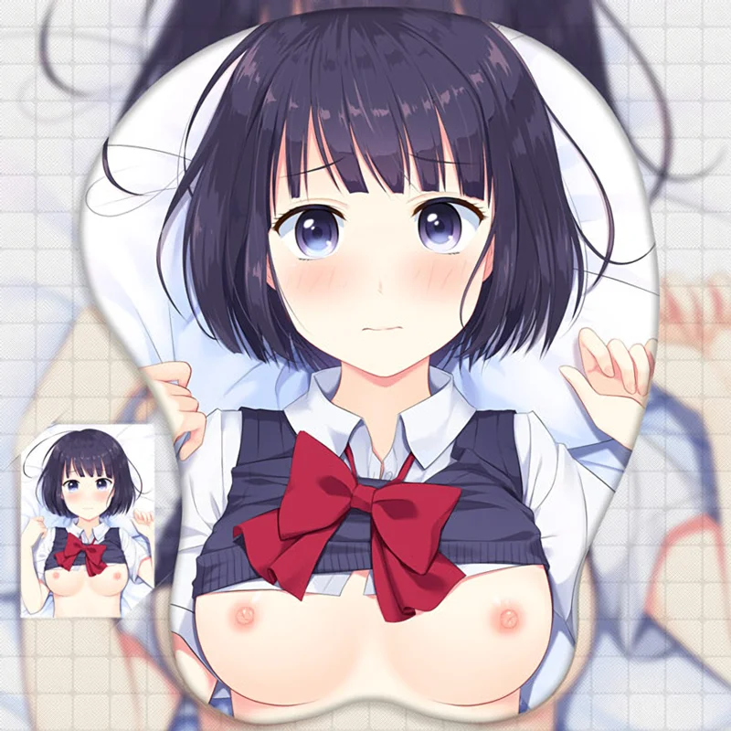 2way Kuzu no Honkai Hanabi Yasuraoka Anime 3D Mouse Pad Mat Wrist Rest 03 - Click Image to Close