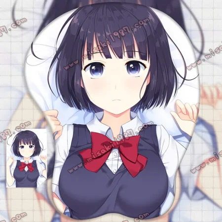 2way Kuzu no Honkai Hanabi Yasuraoka Anime 3D Mouse Pad Mat Wrist Rest