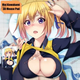 2way Musaigen no Phantom World Kawakami Mai Anime 3D Mouse Pad Mat Wrist Rest