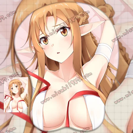 2way Sword Art Online Yuuki Asuna Anime 3D Mouse Pad Mat Wrist Rest