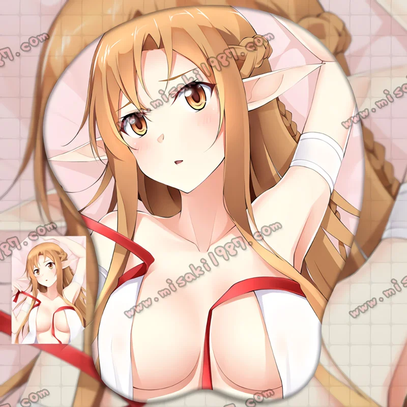 2way Sword Art Online Yuuki Asuna Anime 3D Mouse Pad Mat Wrist Rest - Click Image to Close