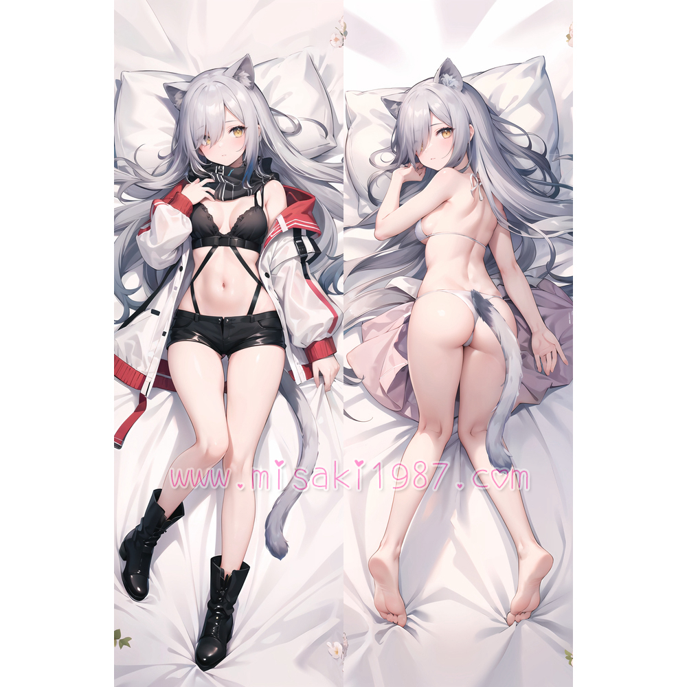 Arknights Dakimakura Schwarz Body Pillow Case 03