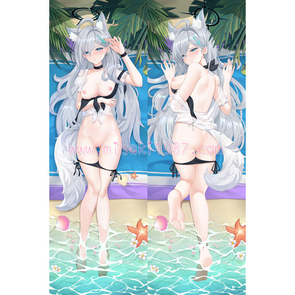 Blue Archive Dakimakura Sunaookami Shiroko Body Pillow Case 09