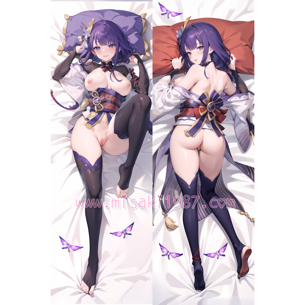 Genshin Impact Dakimakura Baal Raiden Shogun Body Pillow Case 69