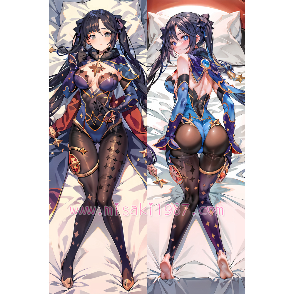 Genshin Impact Dakimakura Mona Body Pillow Case 14