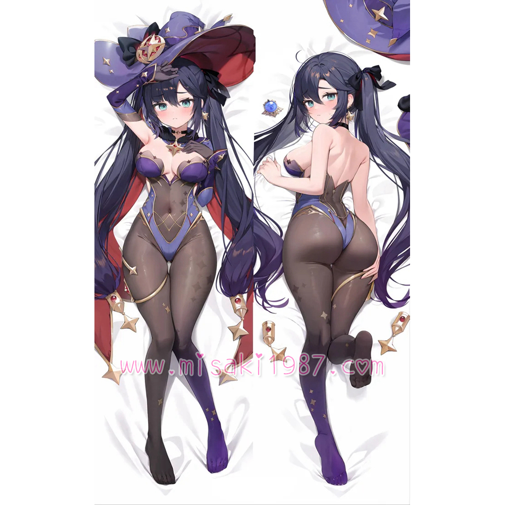Genshin Impact Dakimakura Mona Body Pillow Case 16