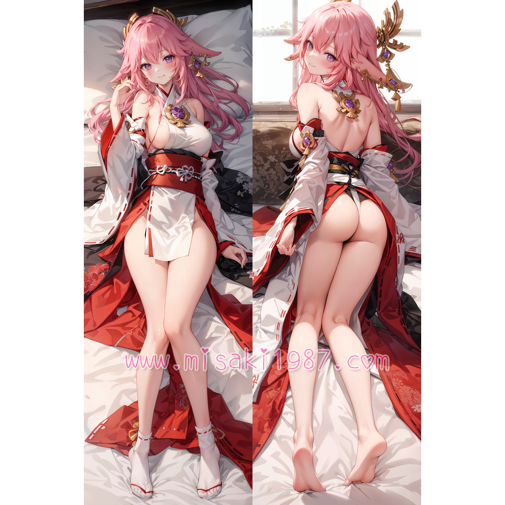 Genshin Impact Dakimakura Yae Miko Body Pillow Case 47