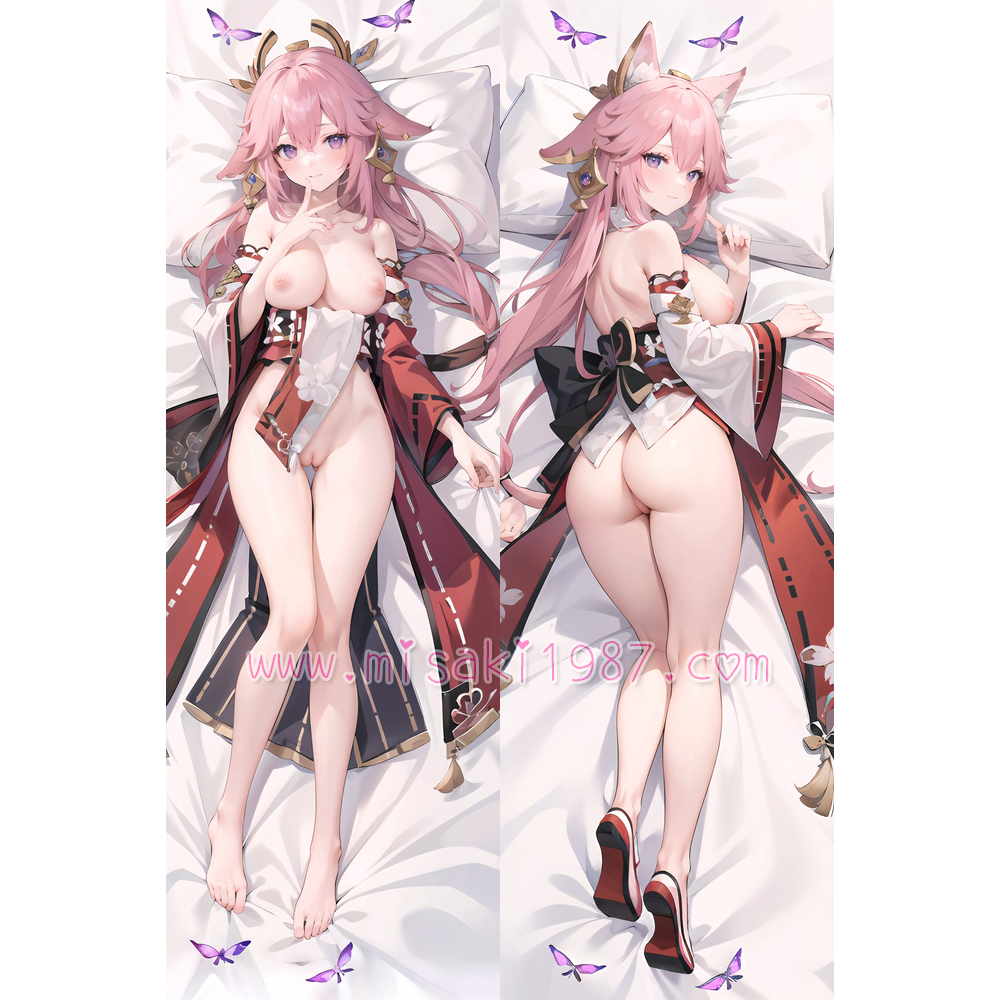 Genshin Impact Dakimakura Yae Miko Body Pillow Case 51
