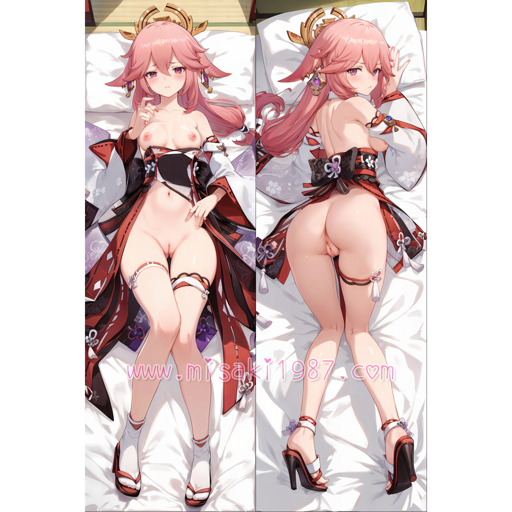 Genshin Impact Dakimakura Yae Miko Body Pillow Case 58