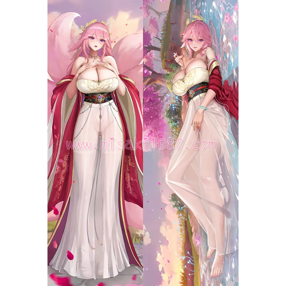 Genshin Impact Dakimakura Yae Miko Body Pillow Case 41