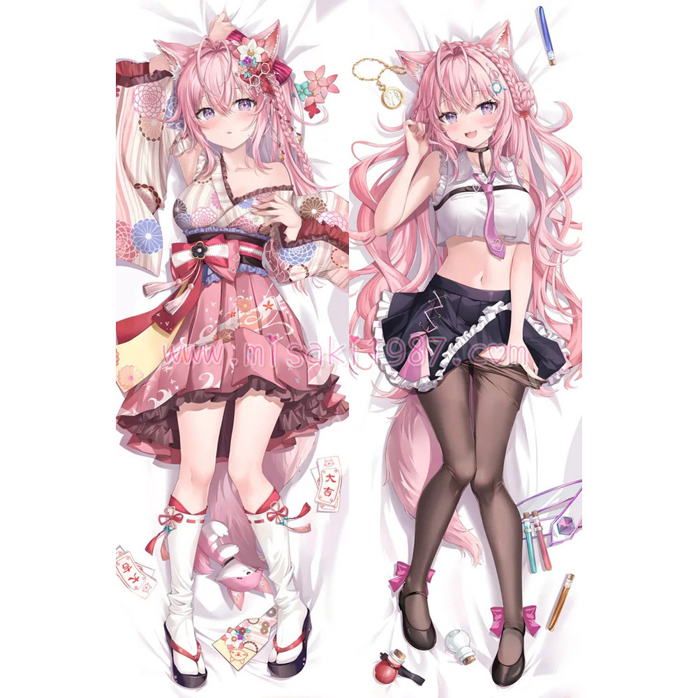 Virtual YouTuber Dakimakura Hakui Koyori Body Pillow Case 07