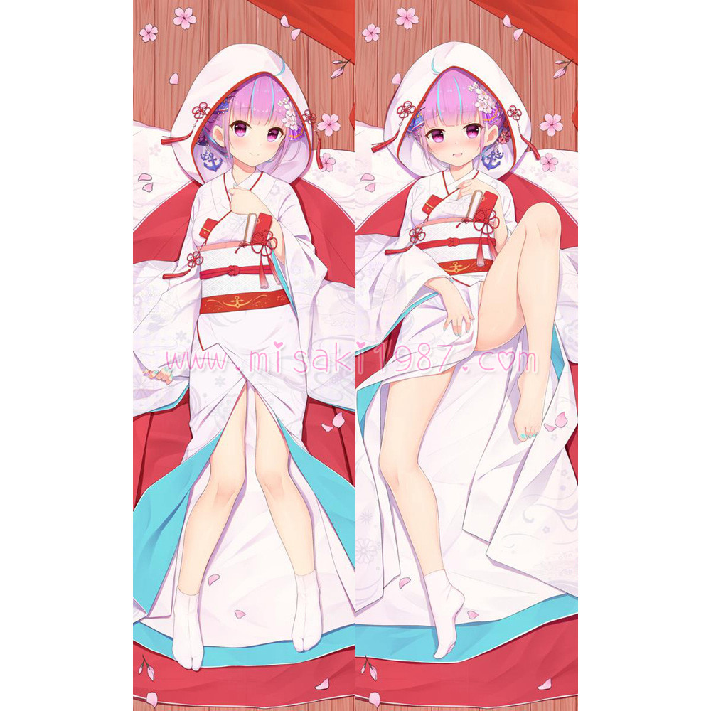 Virtual YouTuber Dakimakura Minato Aqua Body Pillow Case 04