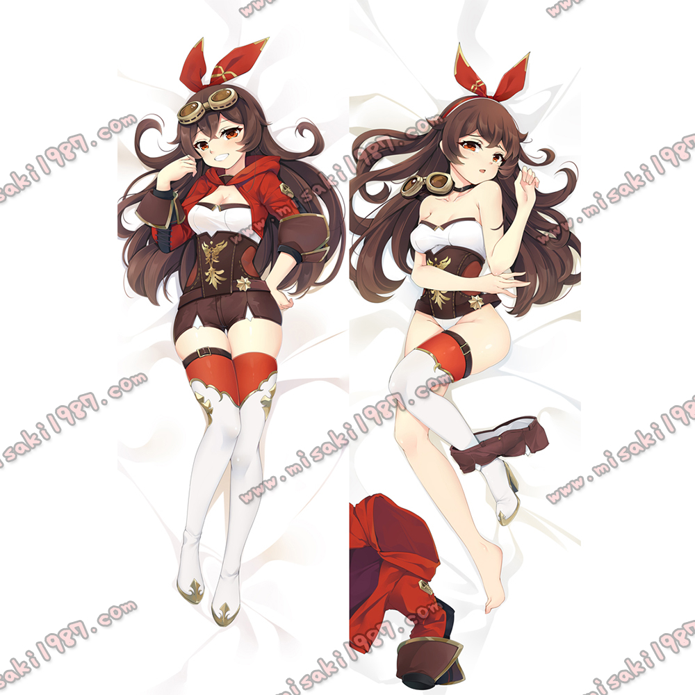 Genshin Impact Dakimakura Amber Body Pillow Case 02