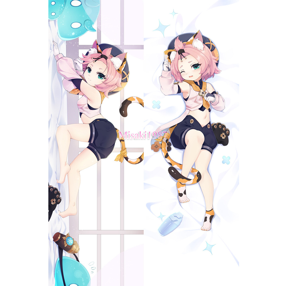 Genshin Impact Dakimakura Diona Body Pillow Case