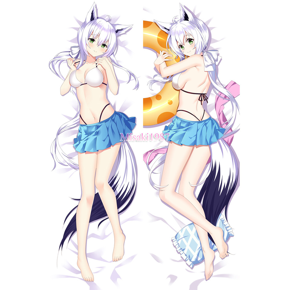 Virtual YouTuber Dakimakura Shirakami Fubuki Body Pillow Case