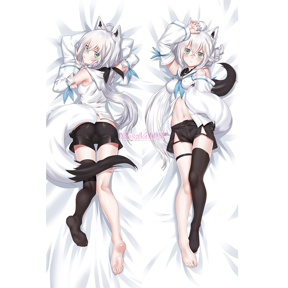 Virtual YouTuber Dakimakura Shirakami Fubuki Body Pillow Case 02