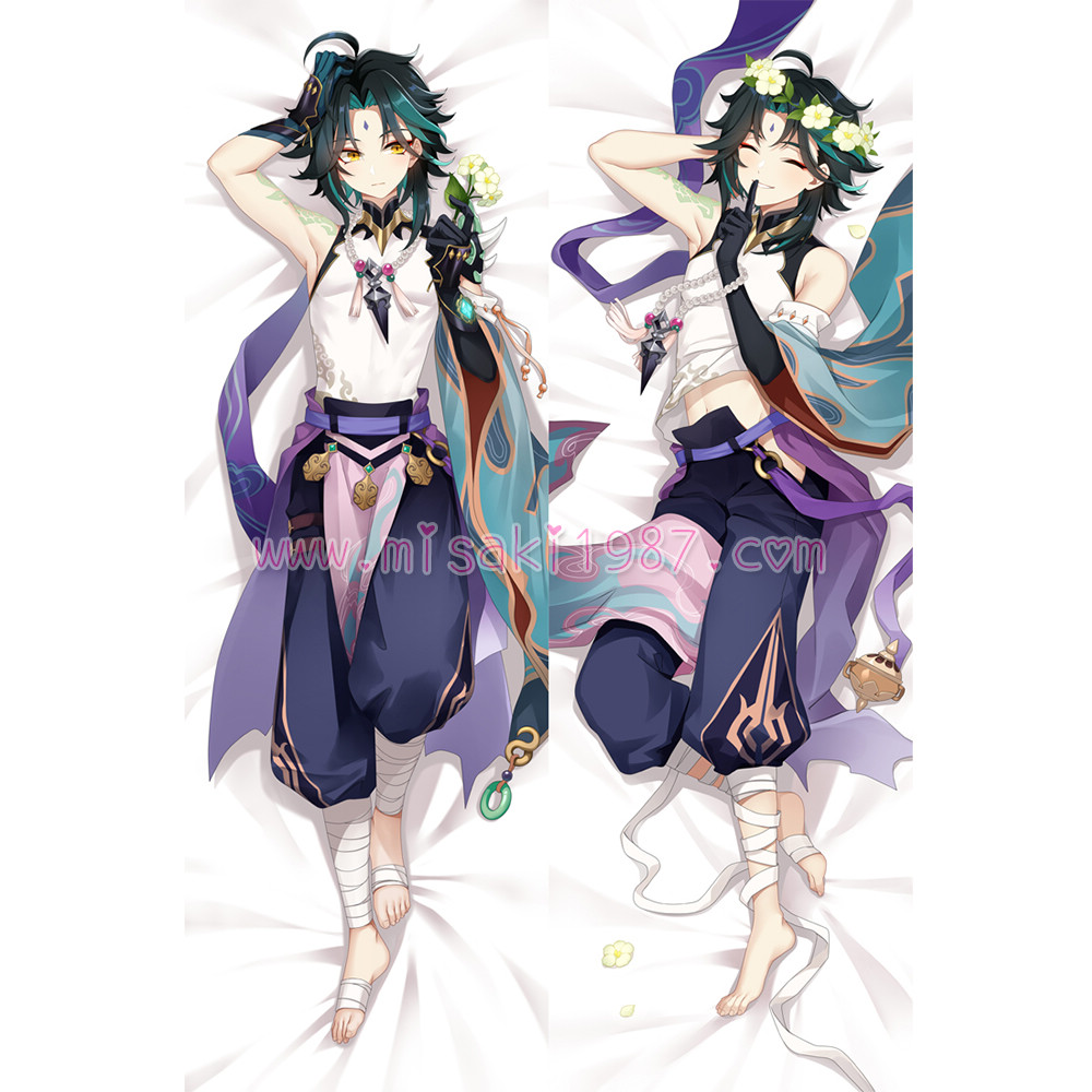 Genshin Impact Dakimakura Xiao Body Pillow Case 03