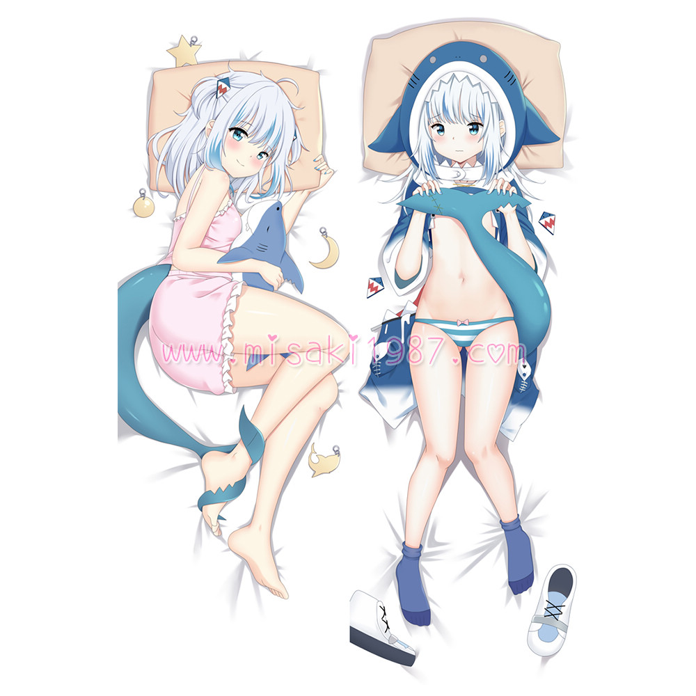 Virtual YouTuber Dakimakura Gawr Gura Body Pillow Case 02