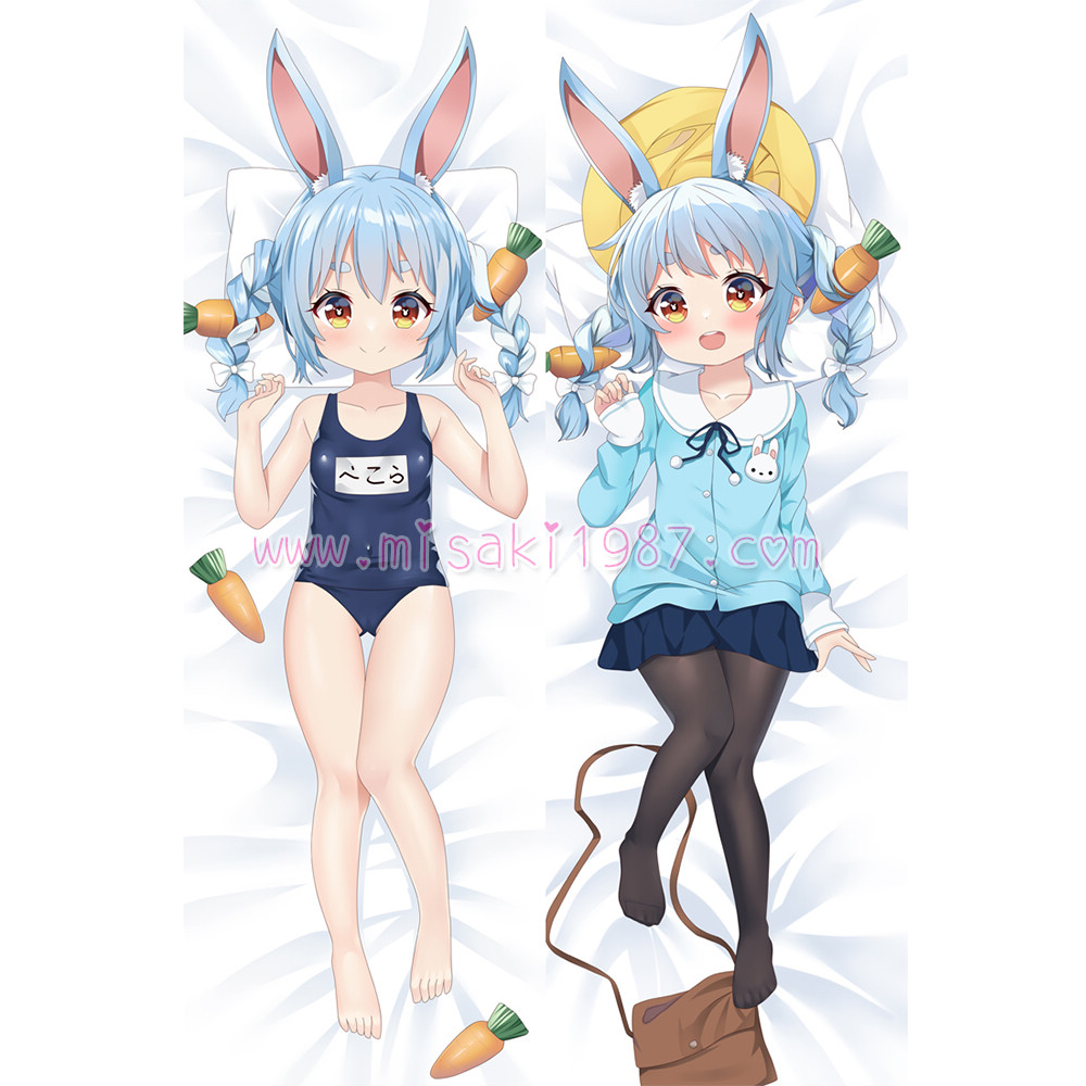 Virtual YouTuber Dakimakura Usada Pekora Body Pillow Case 02